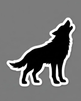 Sticker premium : "Loup Hurlant"