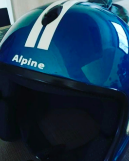 Kit Déco "Alpine" pour Casque Moto – L'Élégance Néo-Rétro