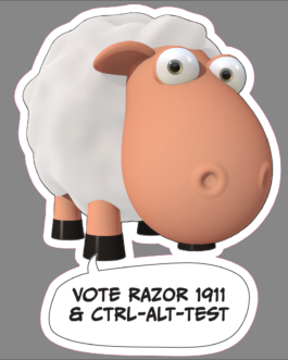 Sticker Mouton – Édition "Ctrl-Alt-Test"  #01 (Demoscene)
