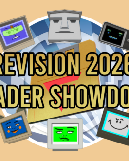 Sticker Officiel "Revision 2026 Shader Showdown" - Demoscene & Rétro-Computing