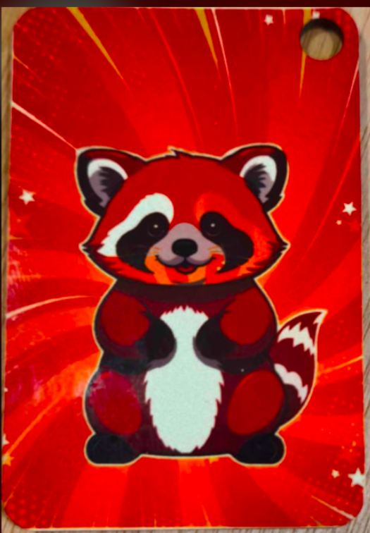 Porte-clé personnalisé - Panda Roux – Image 2