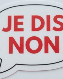 Sticker « Je dis non »