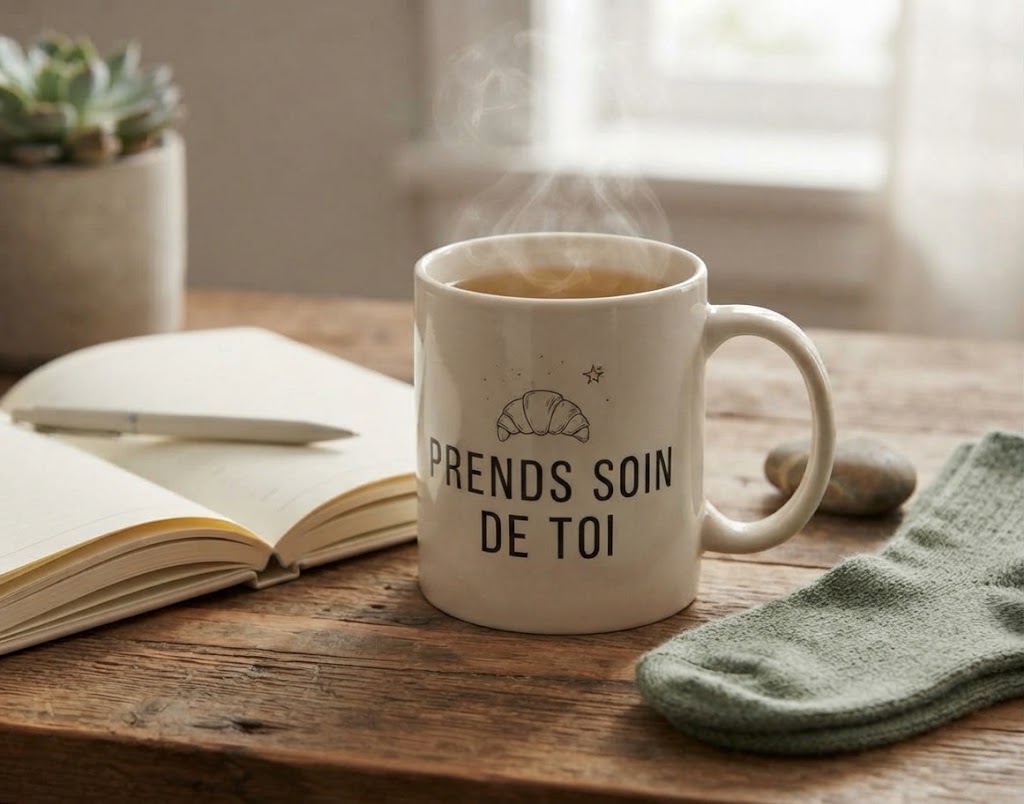 Mug en céramique « Prends soin de toi » – Image 3
