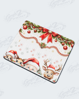 Tapis de Souris Édition Limitée – "Noël Festif & Animaux"