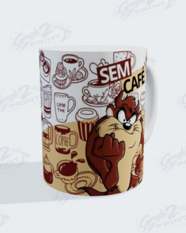 Mug en Céramique Personnalisé – Modèle "Taz Humour / Café"