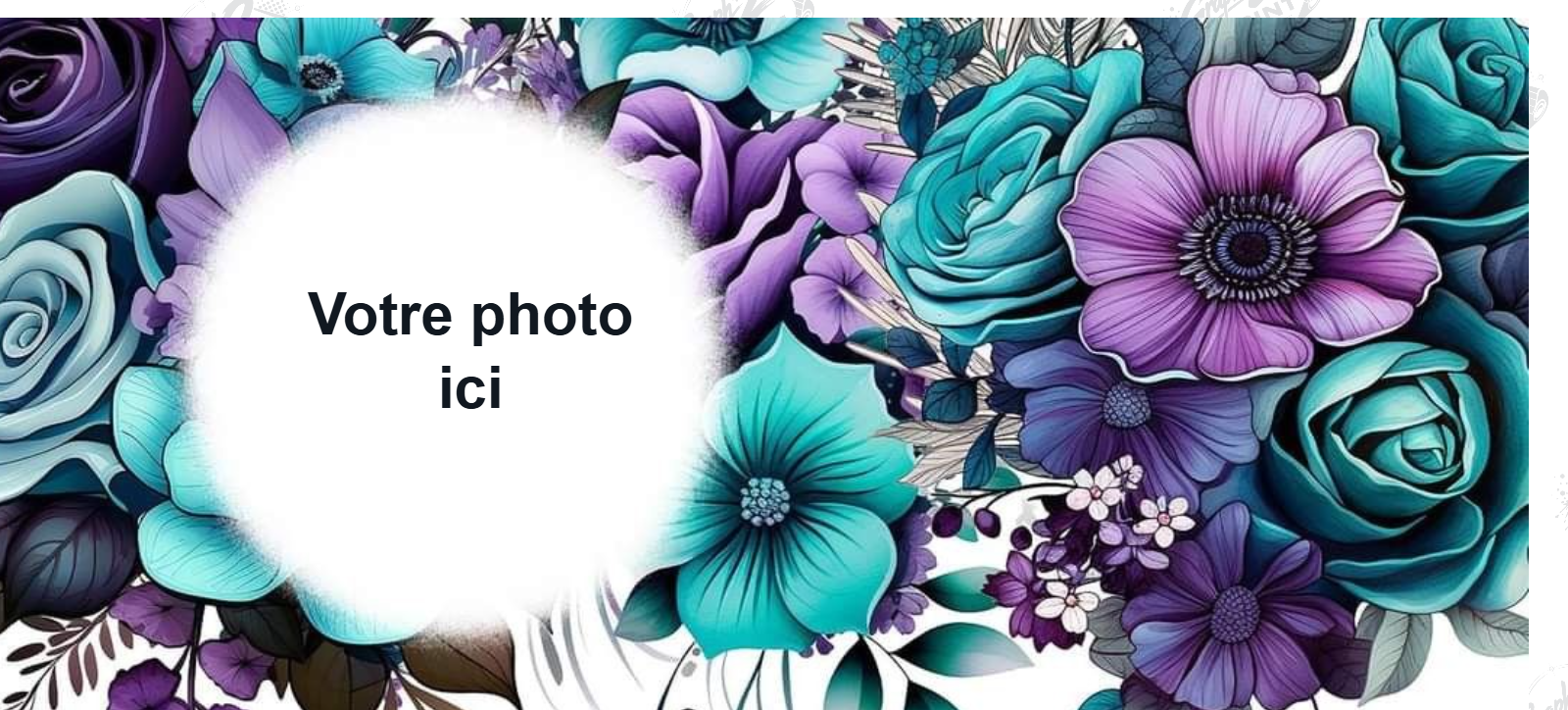 Mug Floral Violet & Turquoise – Image 4